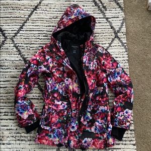 Floral rain jacket